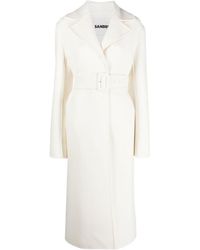 Jil Sander - Single-Breasted Mid-Length Coat - Lyst