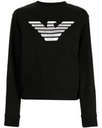Emporio Armani - Logo-Print Sweatshirt - Lyst