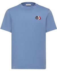 Moncler - Logo Patch Crewneck T-Shirt - Lyst