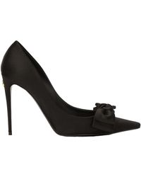 Dolce & Gabbana - Bow Detailed Satin Pumps - Lyst