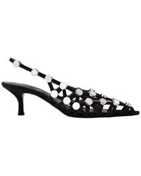 The Attico - Grid Slingback Shoes - Lyst