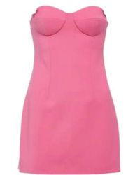 Area - Embellished Wool Minidress - Lyst