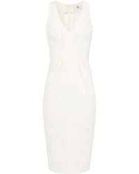 Elisabetta Franchi - Sleeveless V-Neck Dress - Lyst