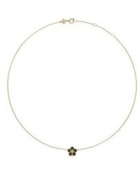 Tory Burch - Kira Flower Pendant Necklace - Lyst