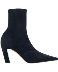 KHAITE - Nevada Suede Ankle Boots - Lyst