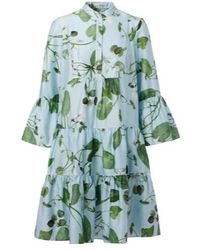 Erdem - Tiered Floral Cotton Minidress - Lyst