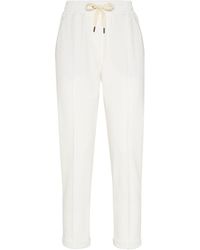 Brunello Cucinelli - Drawstring Tapered-Leg Sweatpants - Lyst