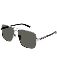 Gucci - Eyewear Aviator Frame Sunglasses - Lyst