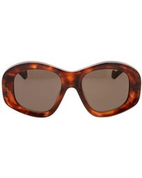 Loewe - Geometric Frame Sunglasses - Lyst