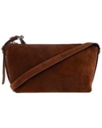 Moschino - Logo Embossed Zipped Shoulder Bag - Lyst
