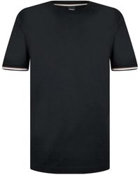 BOSS - Stripedcuff Tshirt - Lyst
