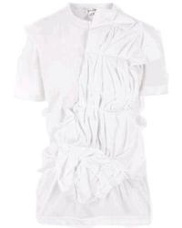 Comme des Garçons - Jersey T-Shirt With Ruches - Lyst