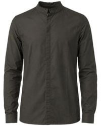 Thom Krom - Raw-Edge Band-Collar Shirt - Lyst