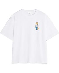 Maison Kitsuné - Fox-Print T-Shirt - Lyst