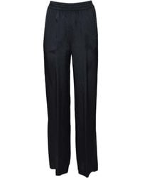 Aspesi - Elasticated Waistband Satin Trousers - Lyst