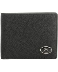 Burberry - Logo Plaque Bifold Wallet - Lyst