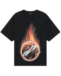 we11done - Meteor-Print T-Shirt - Lyst