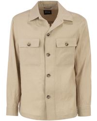 BOSS - Boss Relaxed-Fit Button-Up Overshirt - Lyst