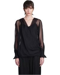 Givenchy - Sheer Detailed Long-Sleeve Top - Lyst