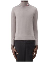 Thom Browne - Jersey Striped Relaxed Turtleneck Jumper - Lyst