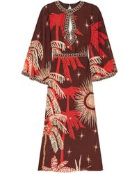 Johanna Ortiz - Patterned Cut-Out Maxi Dress - Lyst