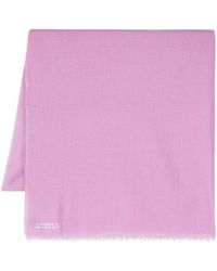 Isabel Marant - Logo-Jacquard Frayed-Edge Scarf - Lyst