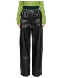Bottega Veneta - Logo Wide-Leg Casual Pants - Lyst