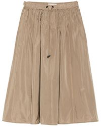 Max Mara - Drawstring Midi Skirt - Lyst