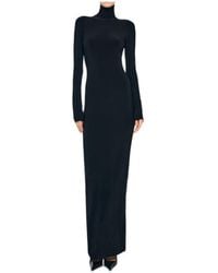 Norma Kamali - High Neck Long Sleeve Dress - Lyst