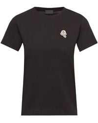 Moncler - Logo Patch Crewneck T-Shirt - Lyst