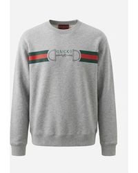 Gucci - Logo Printed Jersey Sweatshirt - Lyst