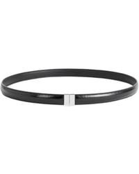 TOTEME - Totême Patent Slim Belt - Lyst