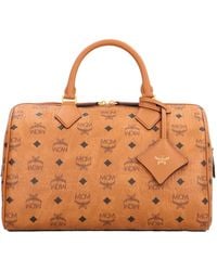MCM - Logo Printed Tote Bag - Lyst