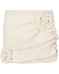 Magda Butrym - 02 Draped Floral Mini Skirt - Lyst