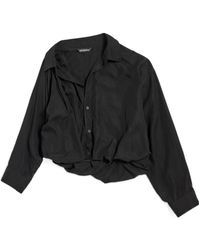 Balenciaga - One-Shoulder Long-Sleeved Shirt - Lyst