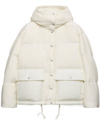 Prada - Drawstring Hooded Down Jacket - Lyst