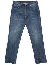 Dondup - Faded-Effect Turn-Up Jeans - Lyst