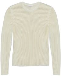 Helmut Lang - Spaced Sheer Crewneck Top - Lyst