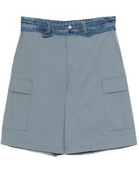 MM6 by Maison Margiela - Denim-Panel Cargo Shorts - Lyst