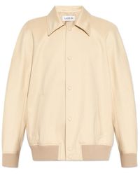 Lanvin - Buttoned Long-Sleeved Bomber Jacket - Lyst