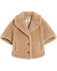 Max Mara - Corvino4 Button-Up Short-Sleeved Coat - Lyst