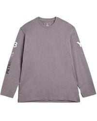 Y-3 - Mercedes Chaos Logo Long Sleeve T-Shirt - Lyst