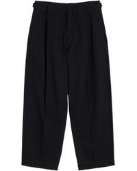 Lemaire - Pleated Straight Leg Trousers - Lyst