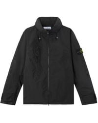 Stone Island - Stand Collar Jacket With Ventilation Flaps - Lyst