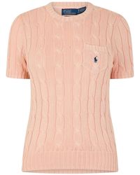 Polo Ralph Lauren - Short-Sleeved Knit Top - Lyst