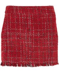Liu Jo - Fringed Mini Skirt - Lyst