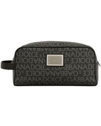 Dolce & Gabbana - Logo Plaque Wash Bag - Lyst