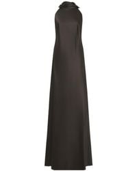 Ralph Lauren - Sleeveless, High-Neck Formal Dress - Lyst