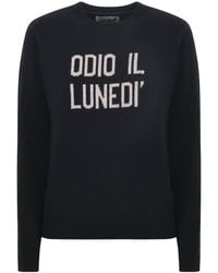 MC2 Saint Barth - Newqueen Slogan Knitwear - Lyst