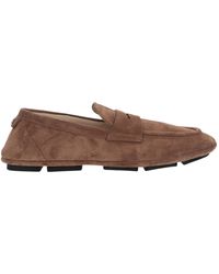 Dolce & Gabbana - Logo-Plaque Round Toe Loafers - Lyst